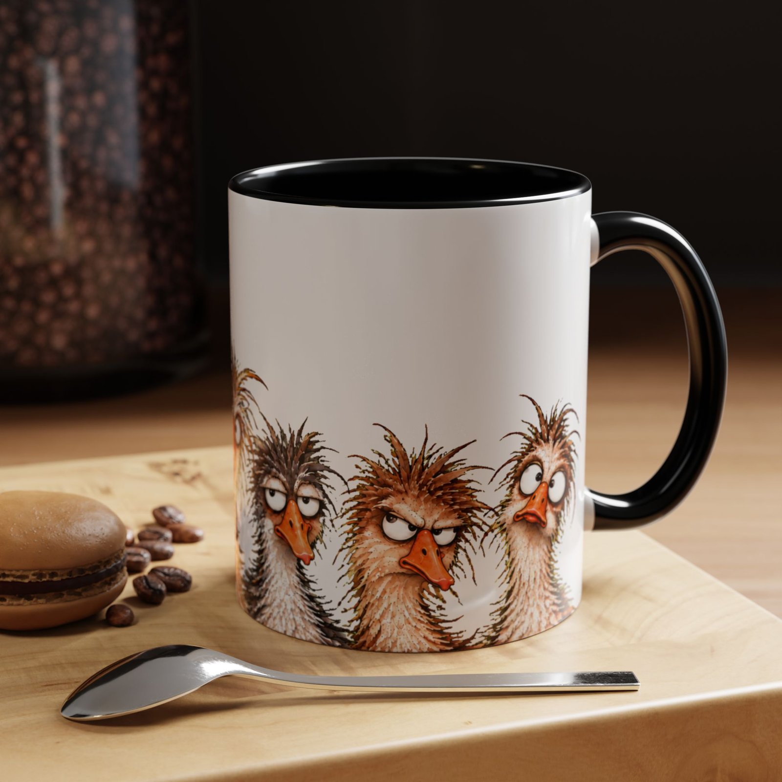 Funny Chicken Coffee Mug – “The Best Part of Waking Up Is Chickens on Your Cup” Accent Mug for Lefties - Image 2