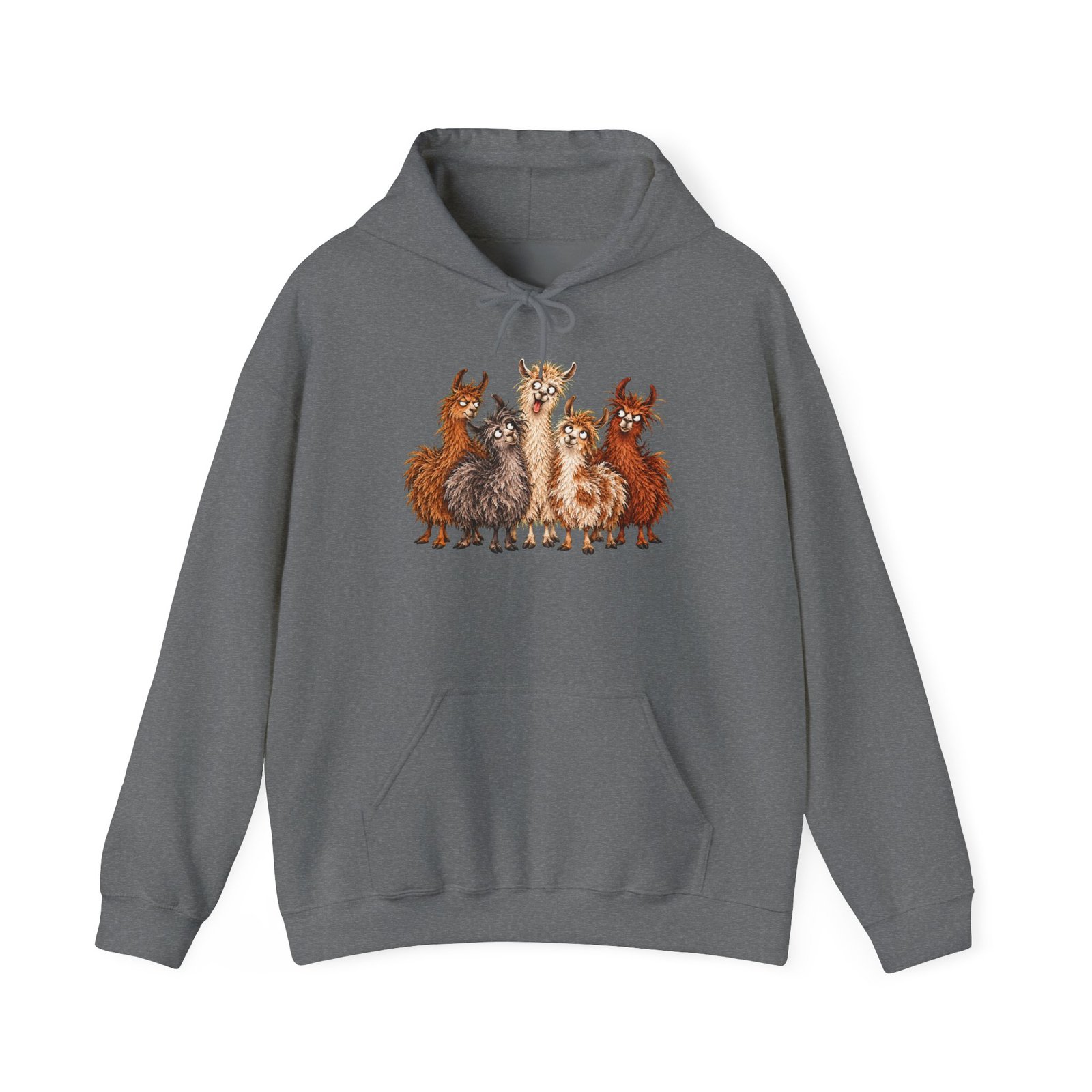 Llama Squad Graphic Hoodie — Cute Cartoon Llamas Pullover - Image 13