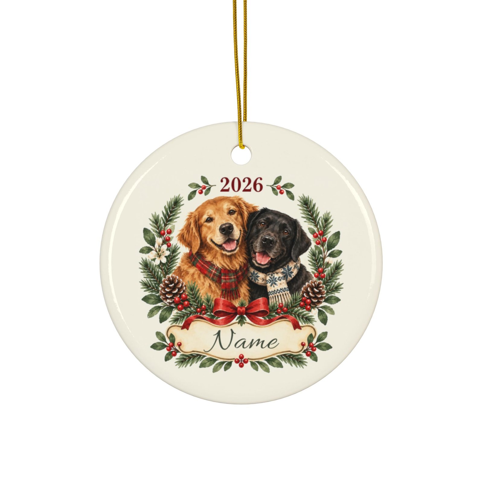 Personalized 2026 Dog Family Christmas Ornament - A Little Piece of Your Family's Story, Christmas 2026 - Image 13