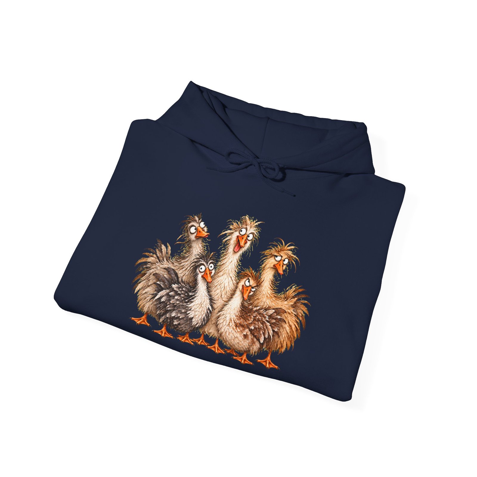 Crazy Goose Hoodie — Funny Farm Goose Illustration Sweatshirt - Image 24