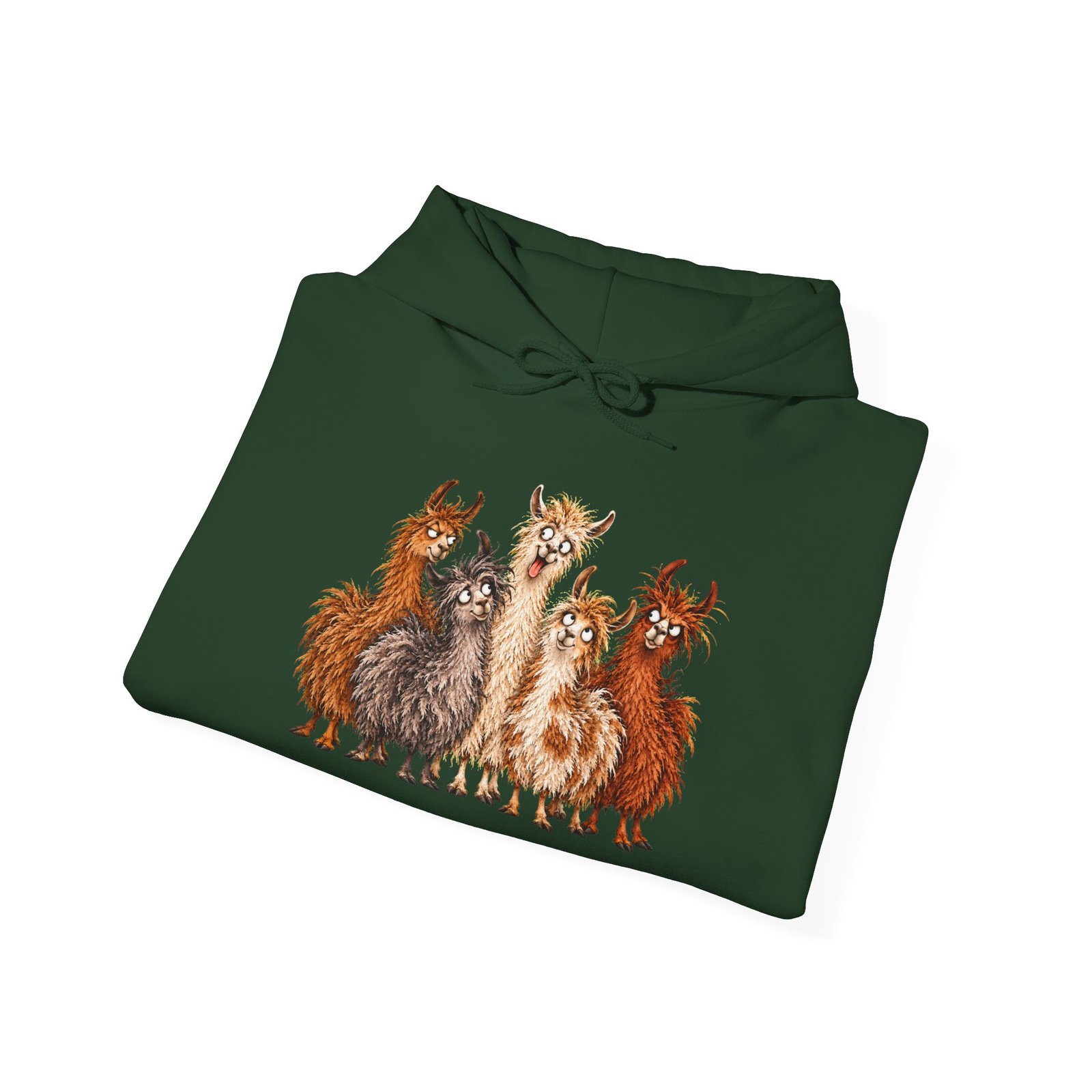Llama Squad Graphic Hoodie — Cute Cartoon Llamas Pullover - Image 11