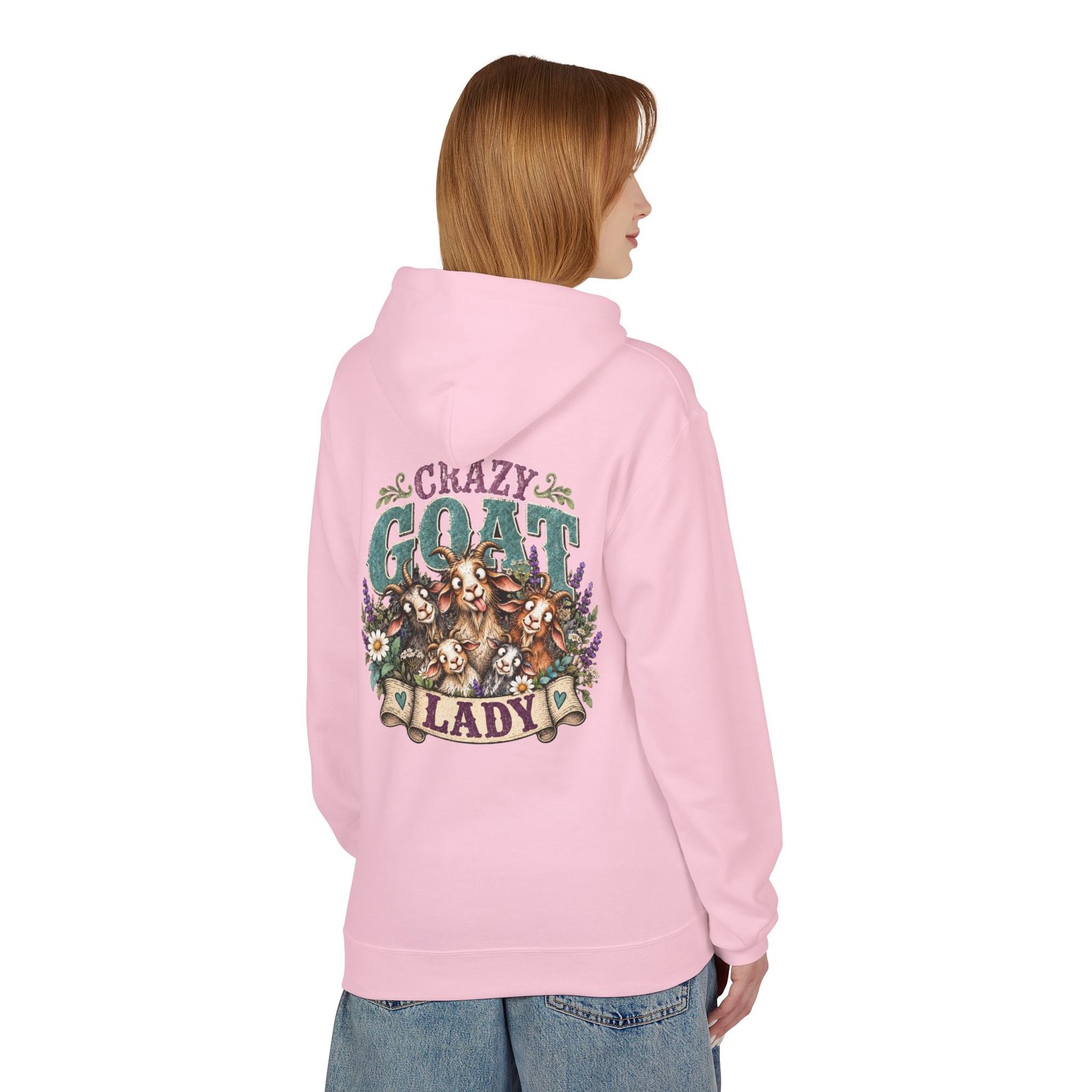 Crazy Goat Lady Hoodie | Funny Goat Lover Homestead Sweatshirt