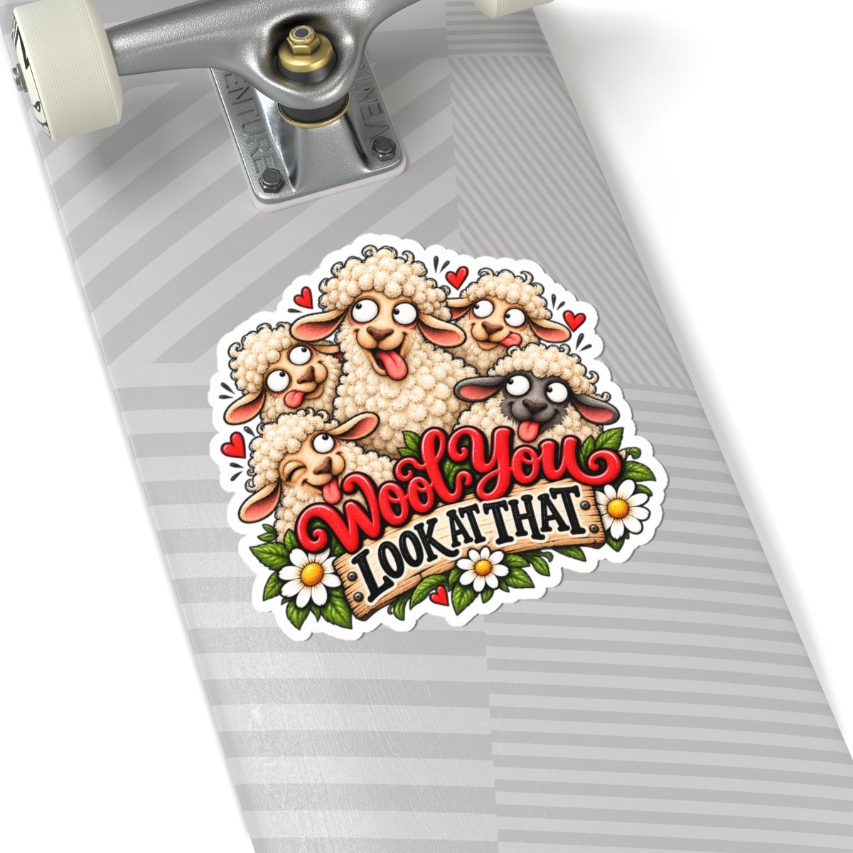 Wool You Look At That! Cute Sheep Kiss-Cut Sticker - Image 8