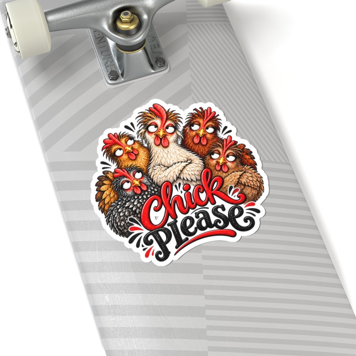 Chick Please Sticker — Funny Chicken Kiss-Cut Decal for Laptops, Water Bottles & Gifts - Image 8
