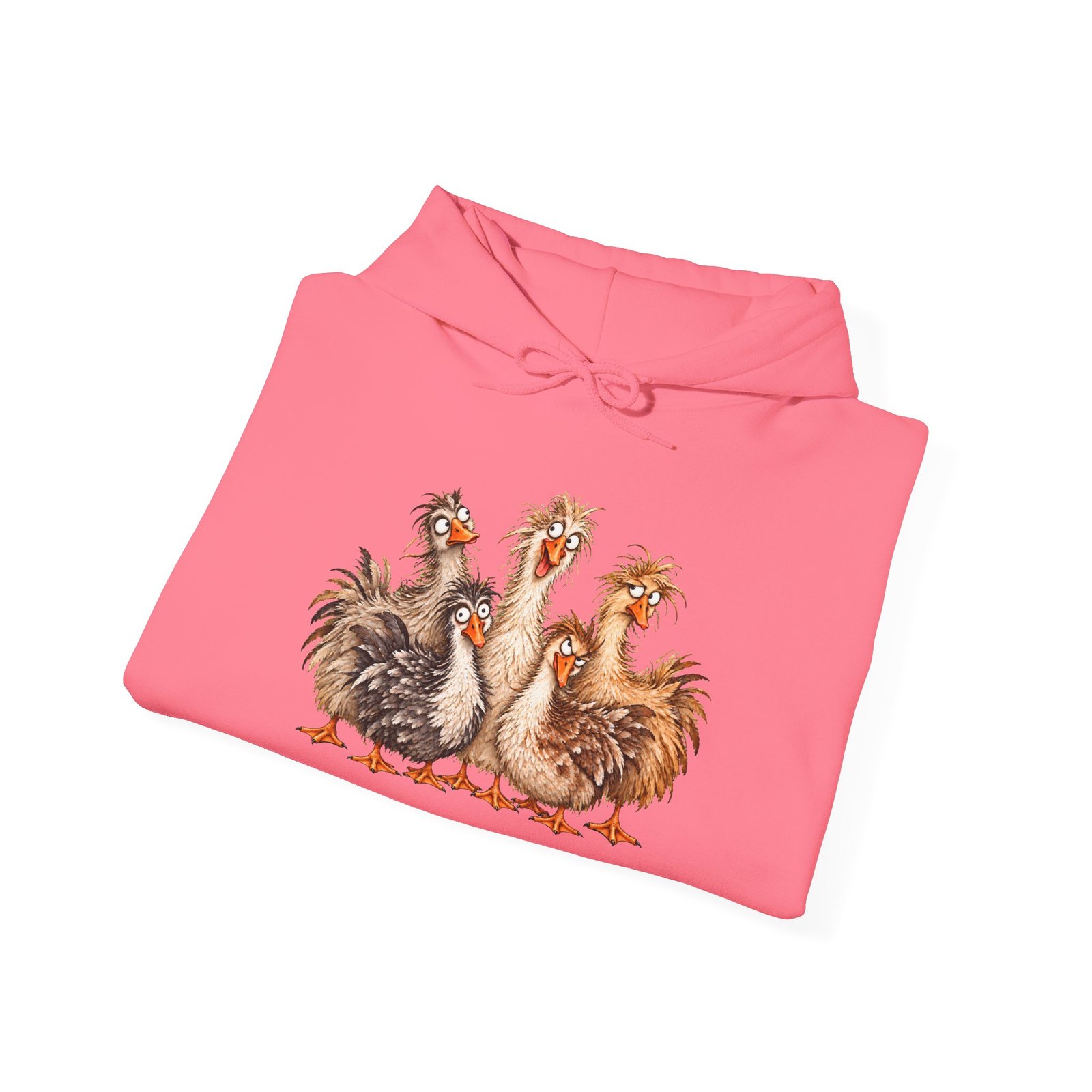Crazy Goose Hoodie — Funny Farm Goose Illustration Sweatshirt