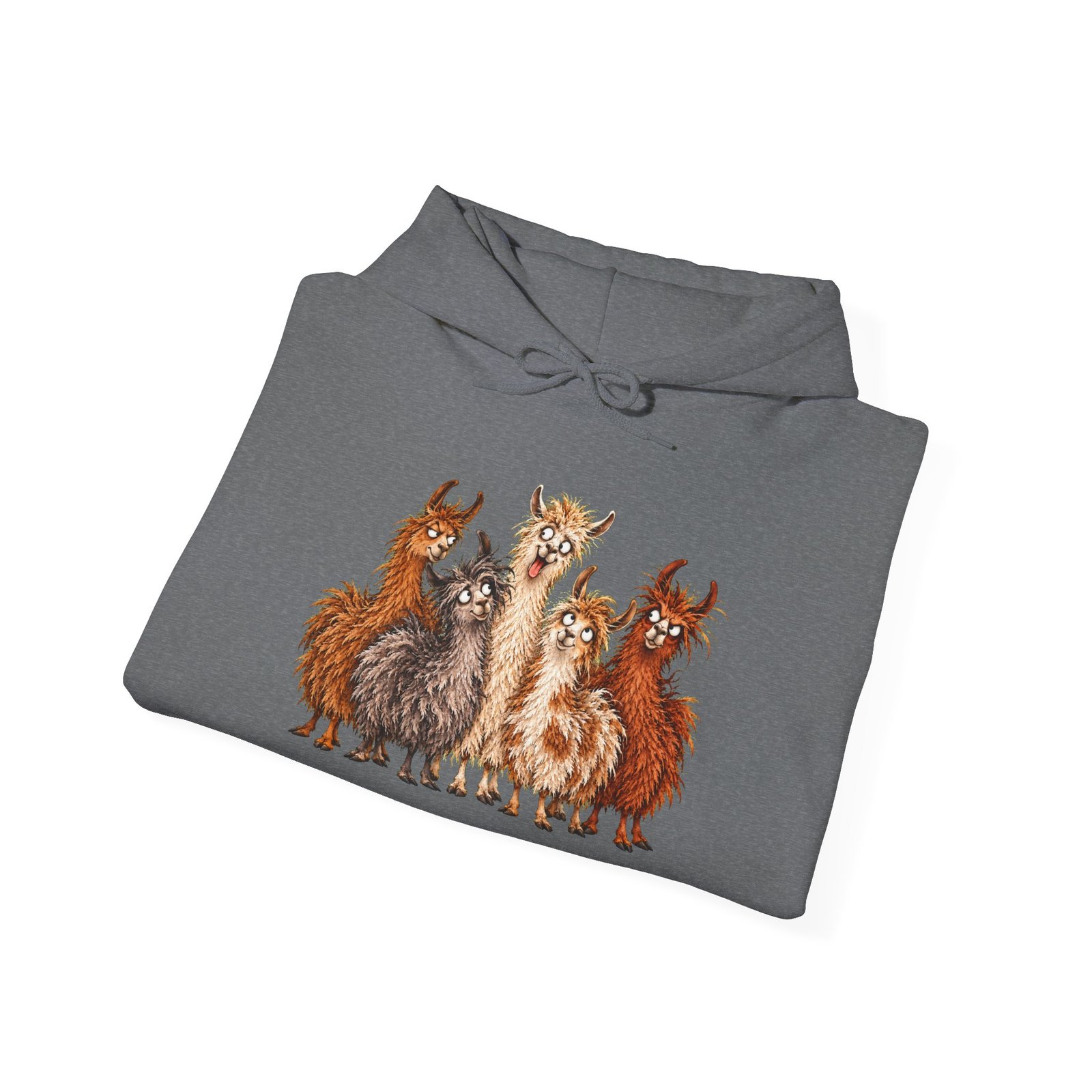 Llama Squad Graphic Hoodie — Cute Cartoon Llamas Pullover - Image 14