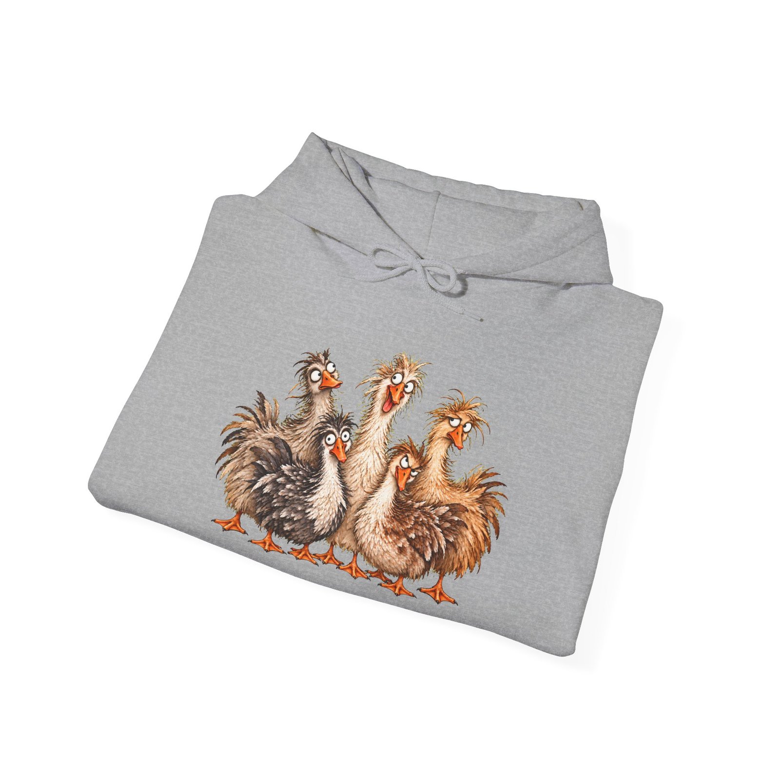 Crazy Goose Hoodie — Funny Farm Goose Illustration Sweatshirt - Image 16