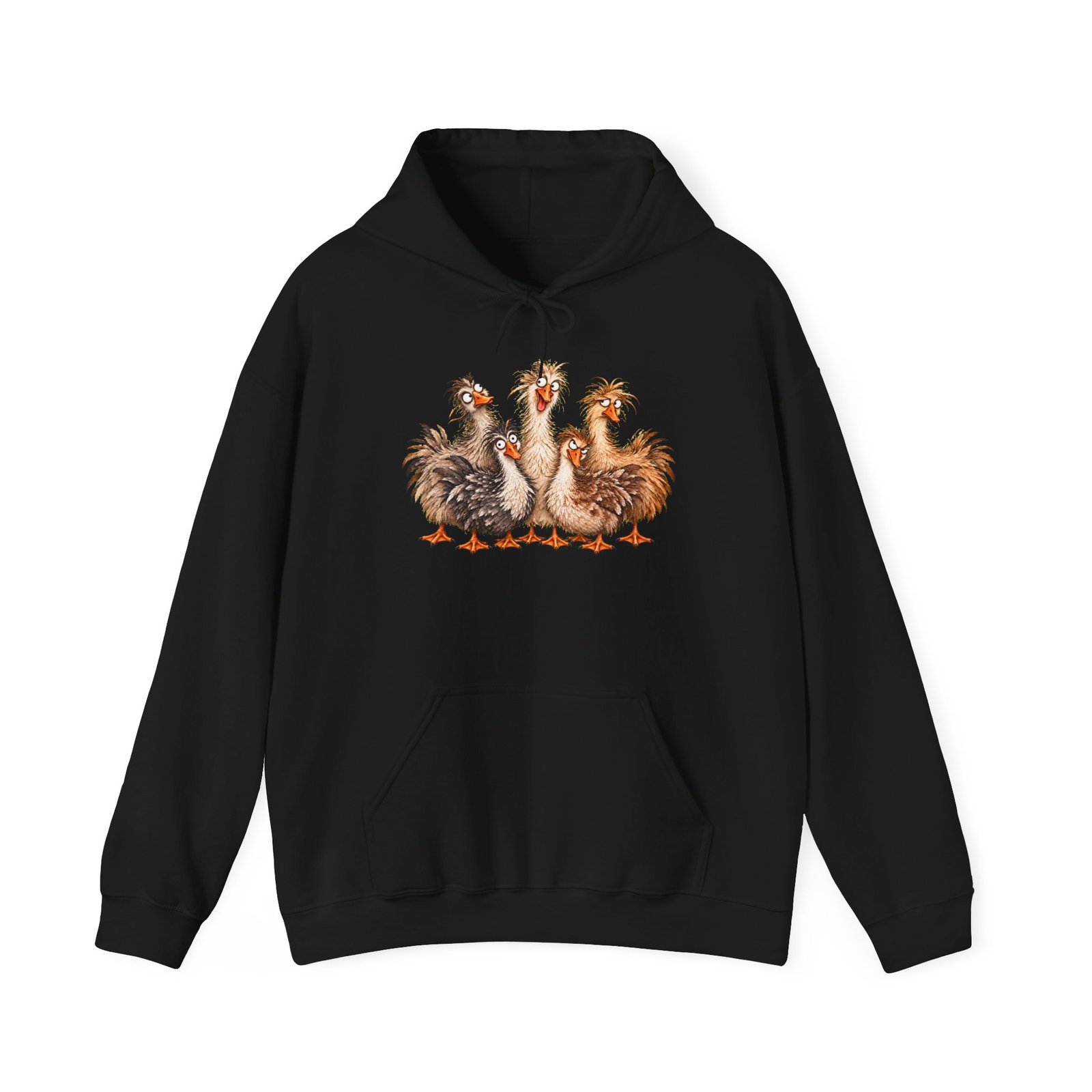 Crazy Goose Hoodie — Funny Farm Goose Illustration Sweatshirt - Image 9