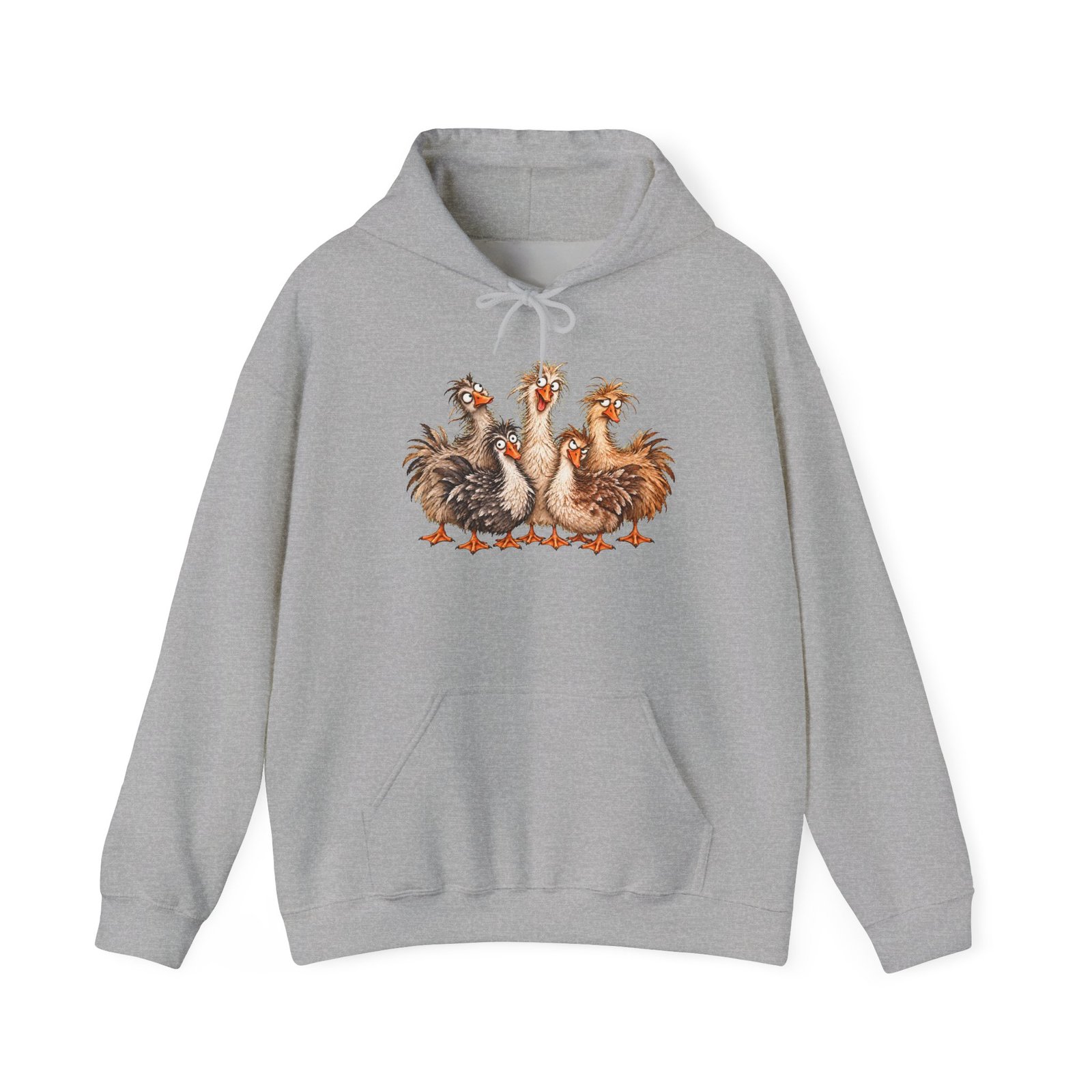 Crazy Goose Hoodie — Funny Farm Goose Illustration Sweatshirt - Image 13