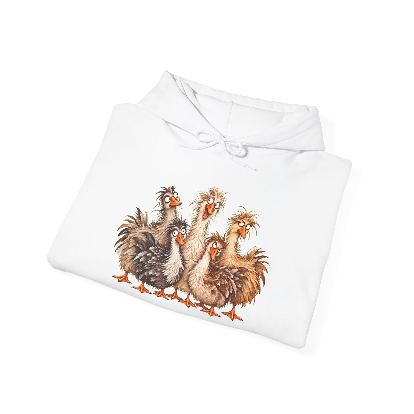 Crazy Goose Hoodie — Funny Farm Goose Illustration Sweatshirt - Image 8