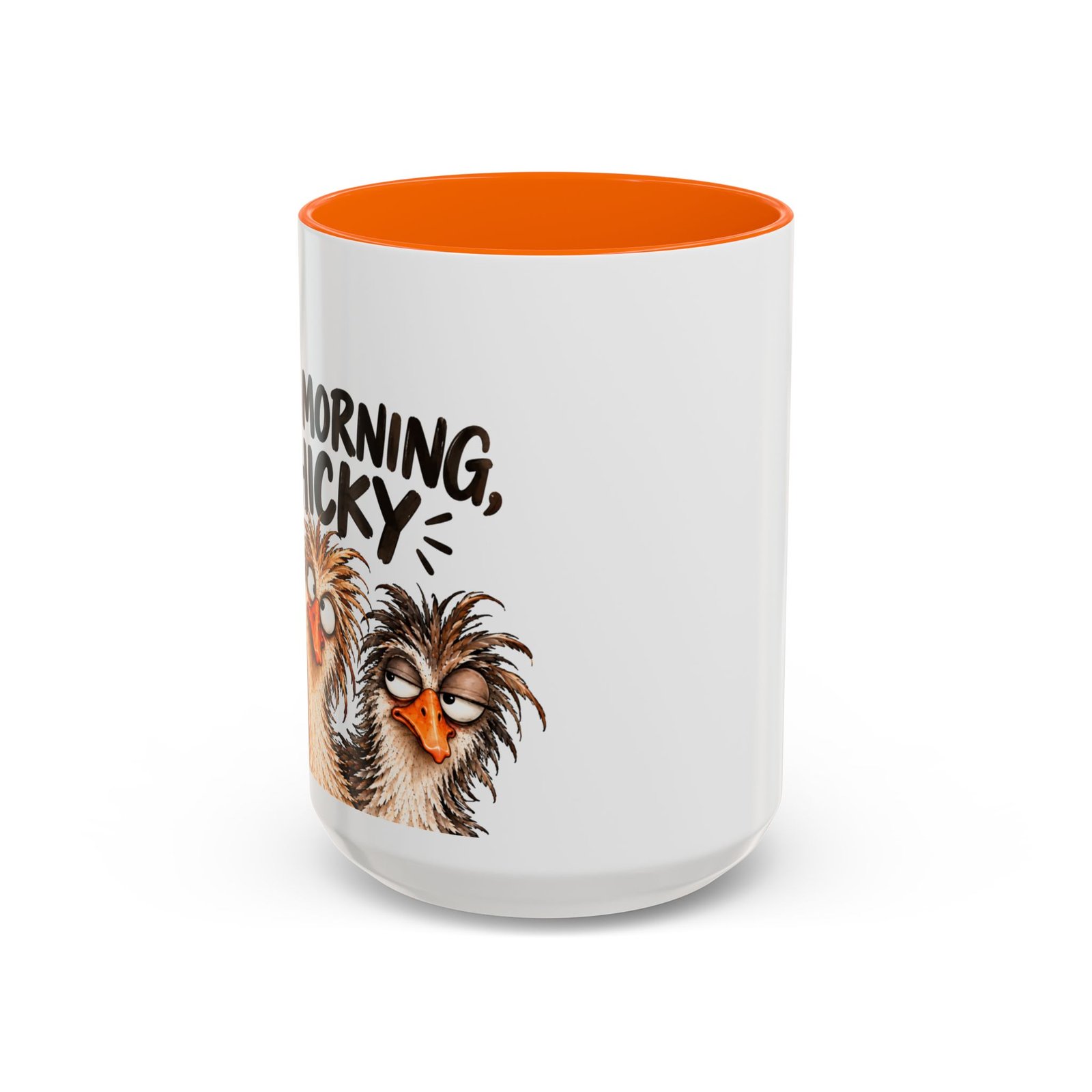 Funny Morning Grumpy Birds Coffee Mug – "Morning, Lucky" Accent Ceramic Mug for Lefties - Image 31