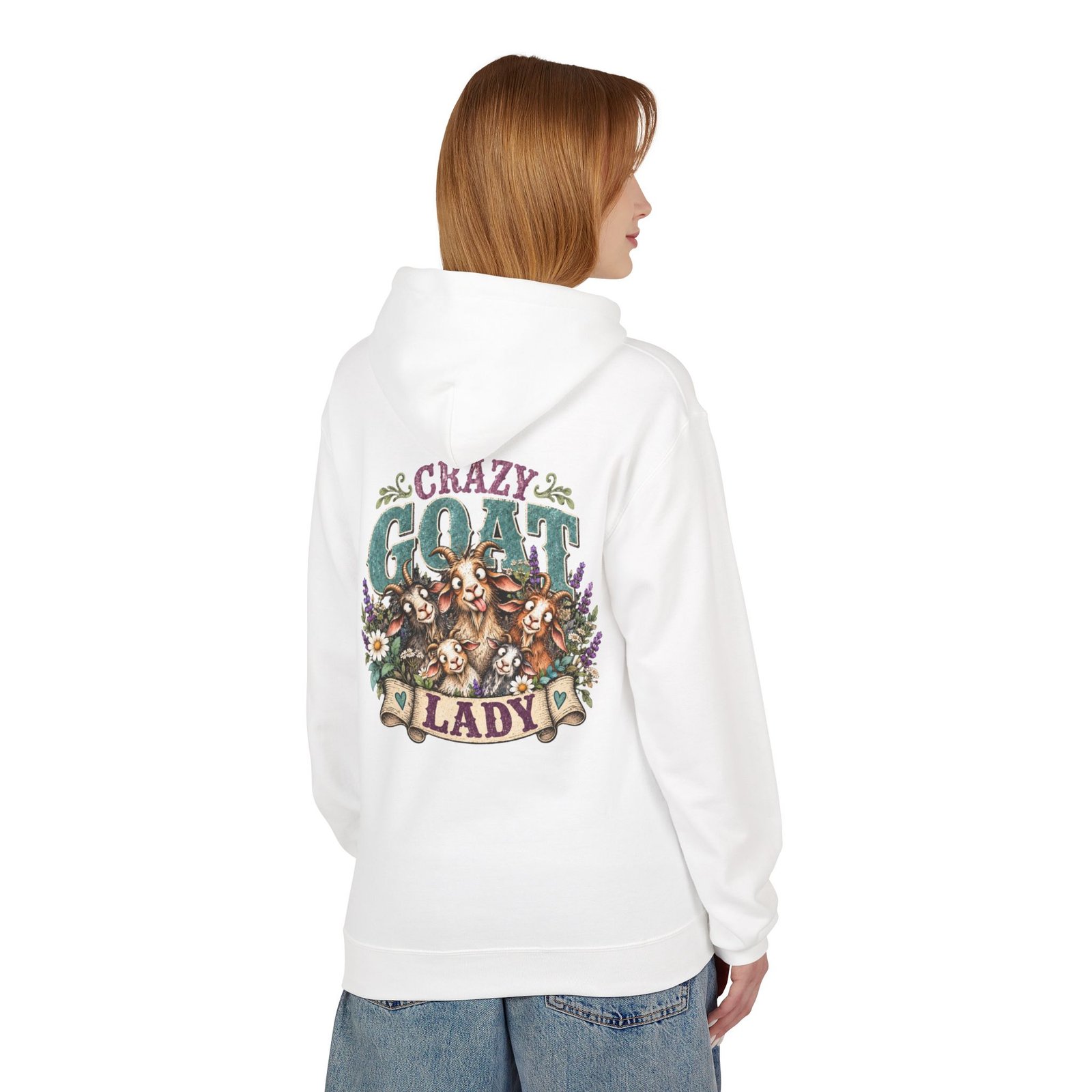 Crazy Goat Lady Hoodie | Funny Goat Lover Homestead Sweatshirt - Image 8