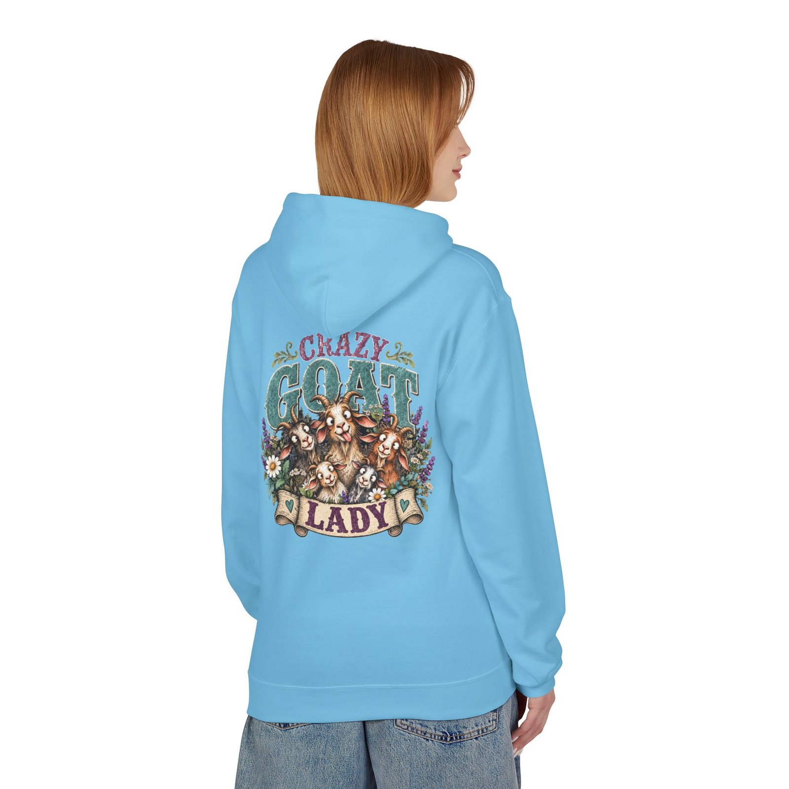Crazy Goat Lady Hoodie | Funny Goat Lover Homestead Sweatshirt - Image 24