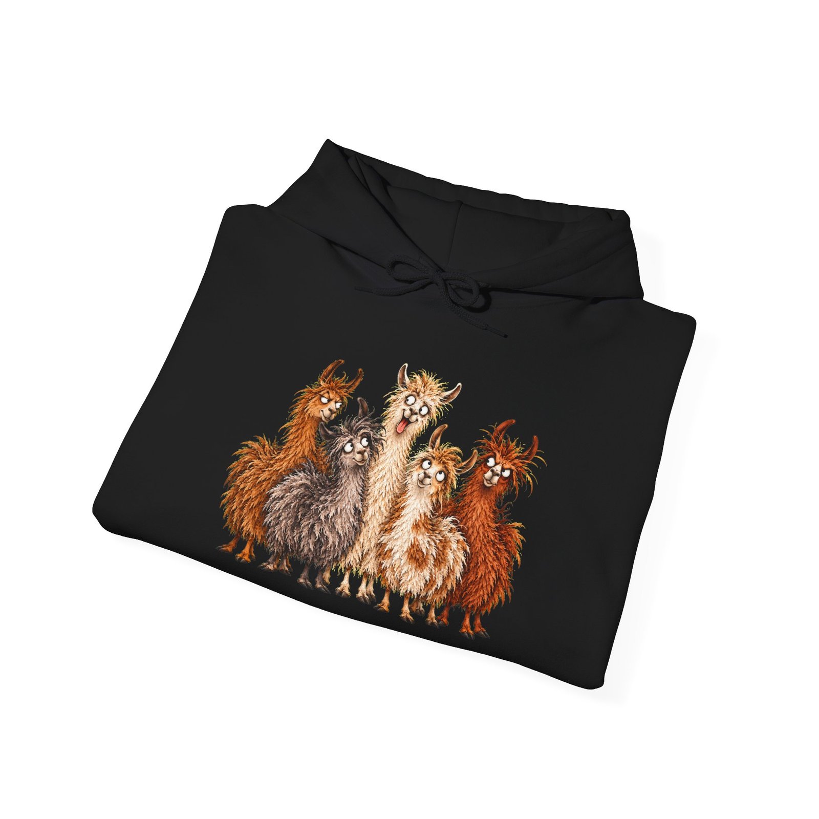 Llama Squad Graphic Hoodie — Cute Cartoon Llamas Pullover - Image 8