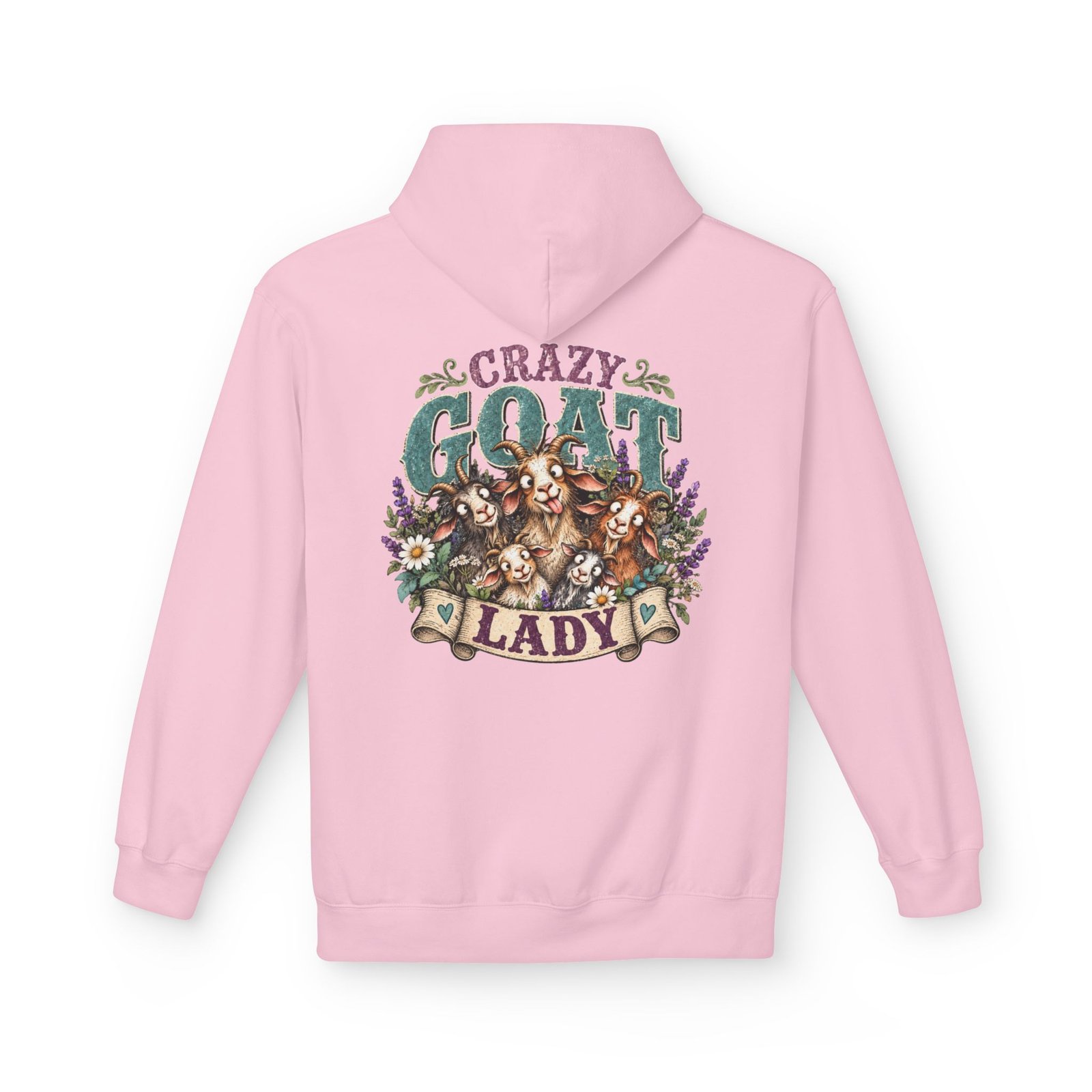 Crazy Goat Lady Hoodie | Funny Goat Lover Homestead Sweatshirt - Image 3