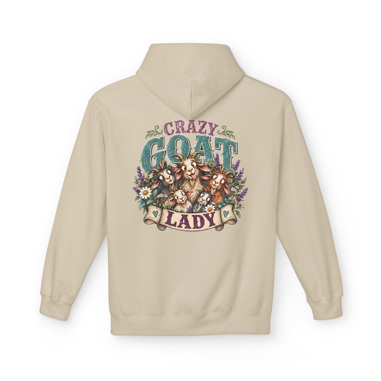 Crazy Goat Lady Hoodie | Funny Goat Lover Homestead Sweatshirt - Image 14