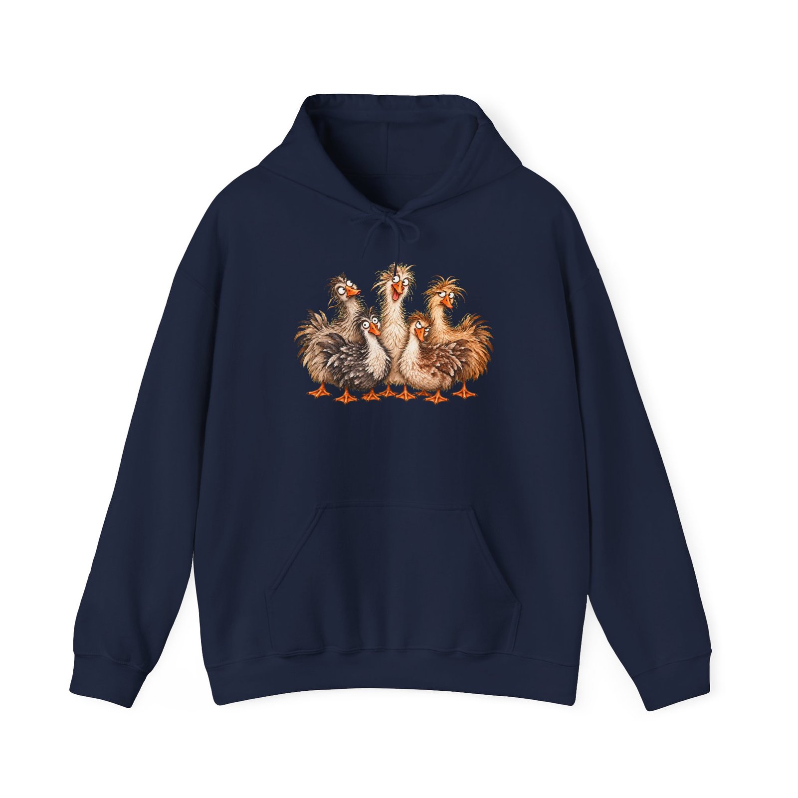 Crazy Goose Hoodie — Funny Farm Goose Illustration Sweatshirt - Image 21